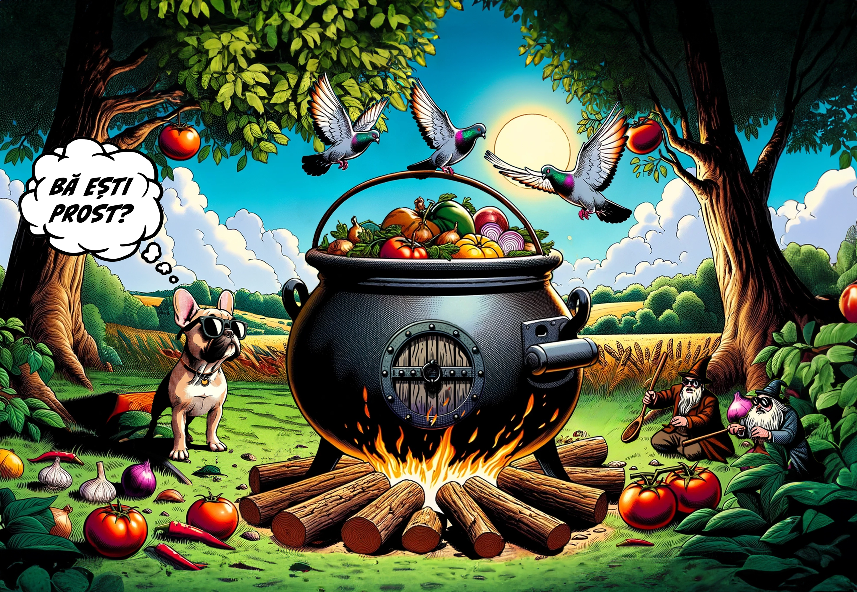 Tuciul gigant pe foc